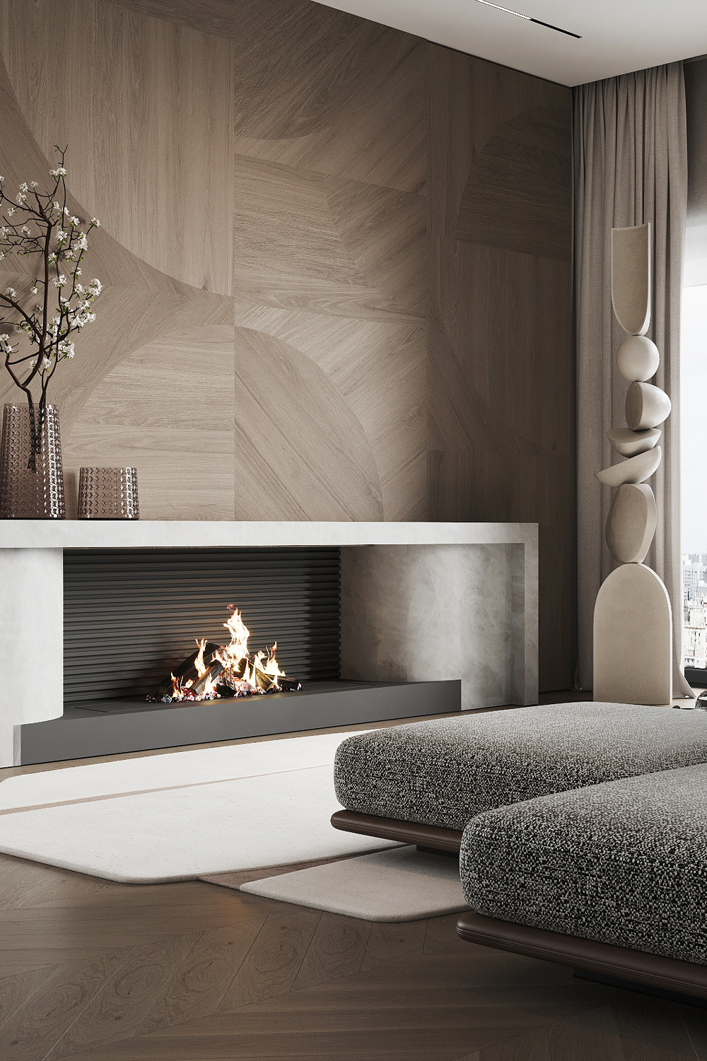 Modern living room interior 
