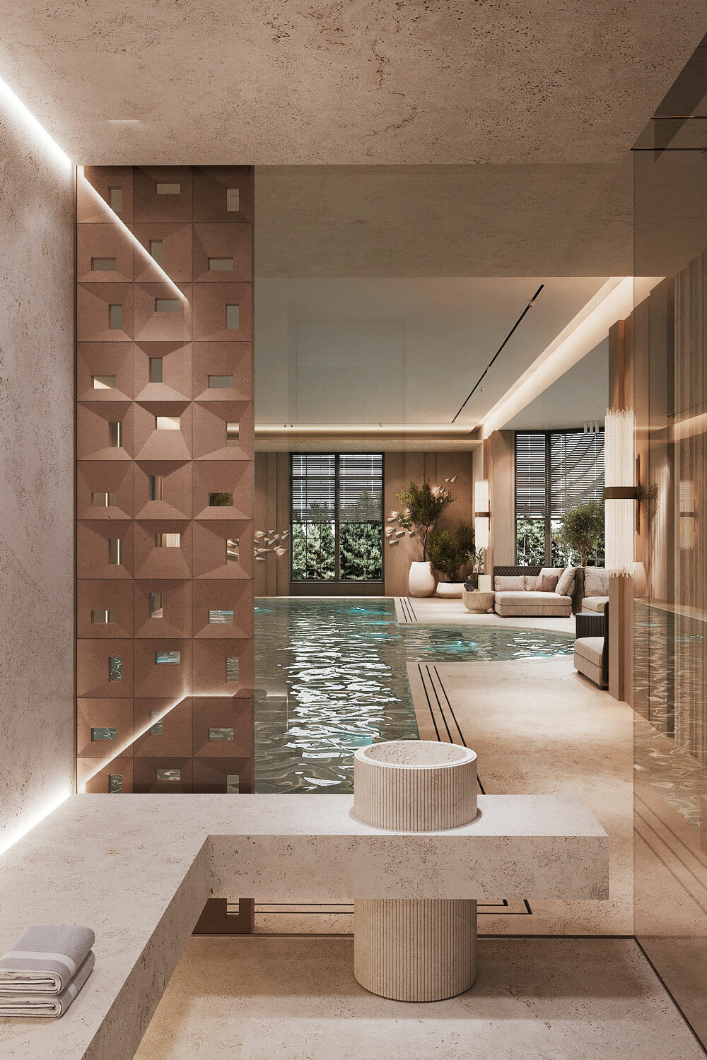 SPA zone hammam interior